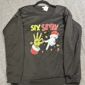 “SIX SEVEN!” Graphic Sweater